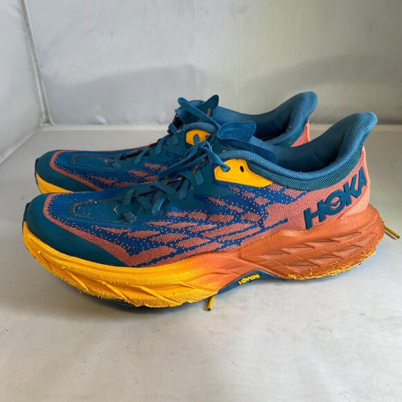 Hoka One One Speedgoat 5 1123158-BCCML Blue Coral Running Shoes 10 - Picture 1 of 5